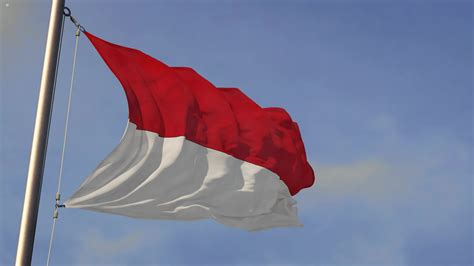 Indonesian Flag 3d Loop Animation 8656076 Stock Video At Vecteezy