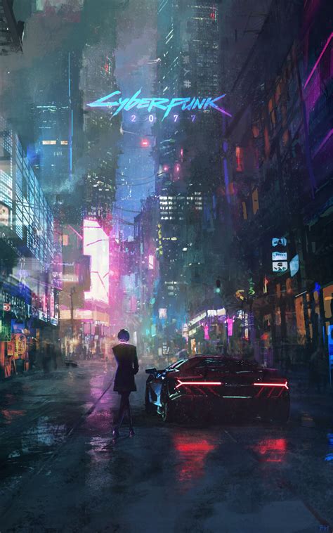 Futurism Cyber Night Dark Neon Cyberpunk 2077 Futuristic