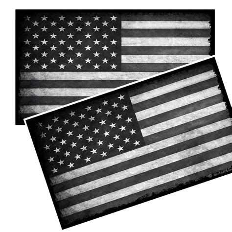 Subdued American Flag Decals Brotherhood Products