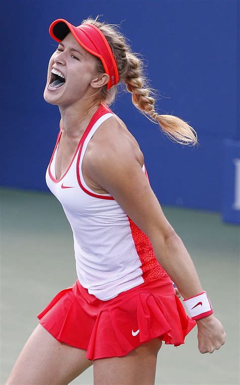 Sexy Women Of Sports Eugenie Bouchard Almost Nude Naked Cleavage Boobs