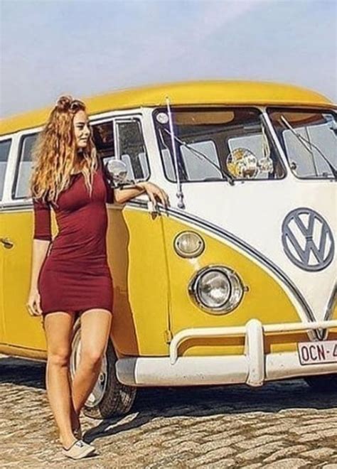 Pin By Robert Anders On The Hippie Van Bus Girl Trucks And Girls Vw Bus