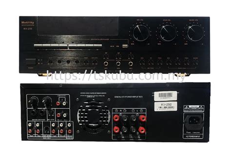 17839250 Kv 250 Motivity Stereo And Karaoke Mixer Amplifier And Pre Amp