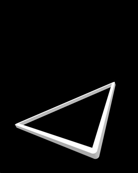 A White Triangle On A Black Background