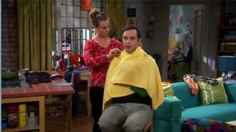 The Big Bang Theory S5 E18 Penny Cuts Sheldons Hair Youtube