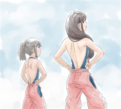 Ogino Chihiro And Lin Studio Ghibli And More Drawn By Anbj Danbooru