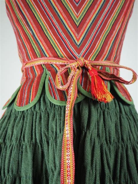 Folk Costume Costumes Scandinavian Costume Embroidered Apron Wool
