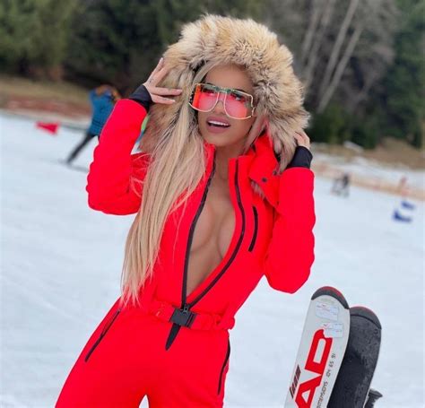 Skier Snow Bunny Outfit Down Suit Ripped Girls Ski Girl Shady Lady