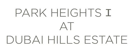 Park Heights 1 Floor Plan Download Pdf