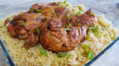 Chicken Mandi Recipe Arab Chicken With Rice Youtube