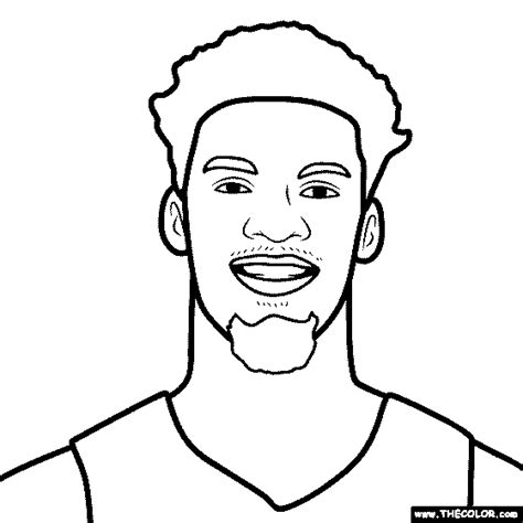 Jimmy Butler Coloring Page Coloring Pages