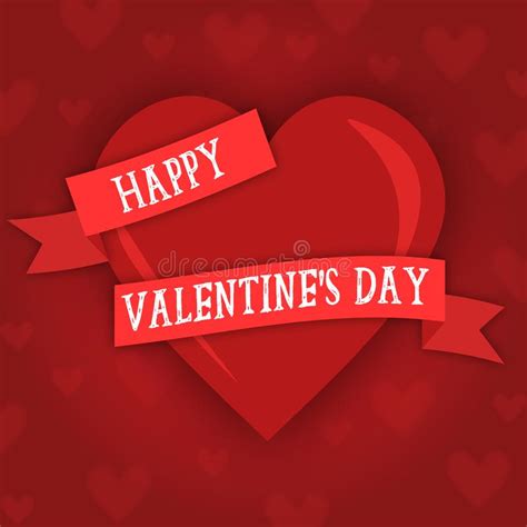 Valentines Day In Heart Shape Slim Font Stock Vector Illustration Of