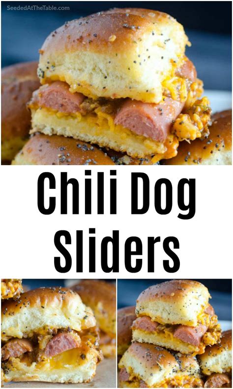 Baked Chili Dog Sliders Meaty Cheesy Delicious