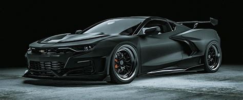 “hungry” Mid Engine Chevy Camaro Looks Like It Swallowed A Corvette Z06