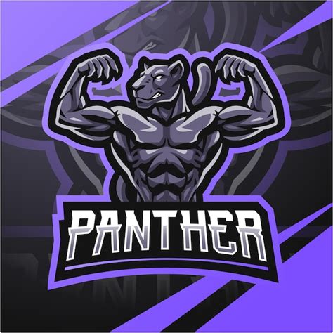 Premium Vector Panther Esport Mascot Logo Design