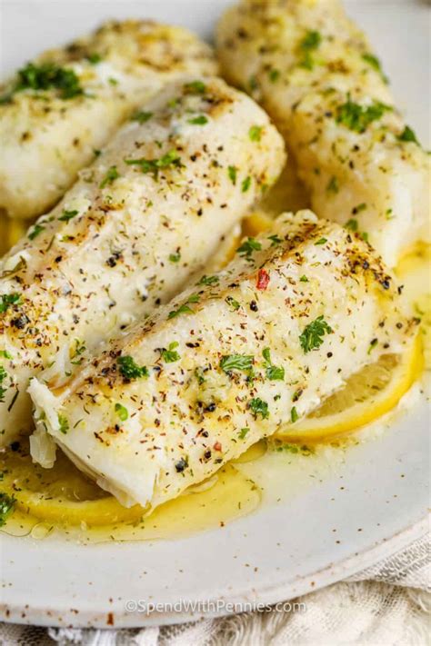 Lemon Garlic Butter Baked Cod Be Yourself Feel Inspired