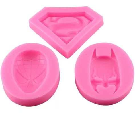 moldes de silicone superman batman homem aranha confeitaria parcelamento sem juros