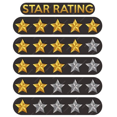 Premium Vector Set Of Star Rating Symbol Design Set Of Gold And