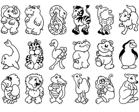 Wild Animals Coloring Pages Printable At Free