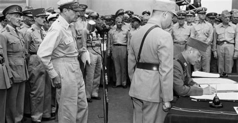 Japanese Surrender On Uss V J Day Pictures World War Ii