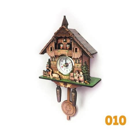 Tempsa Vintage Coucou Horloge En Bois Murale Diy 010 Cdiscount Maison