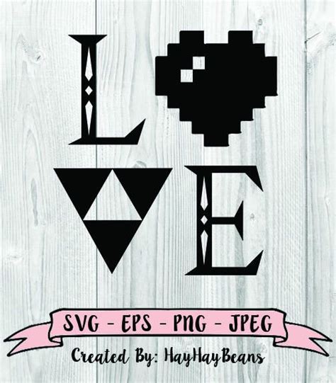 Download Zelda SVG, Zelda Heart, Zelda Triforce, Heart Container, Cricut Files, Silhouette, SVG, PNG ...