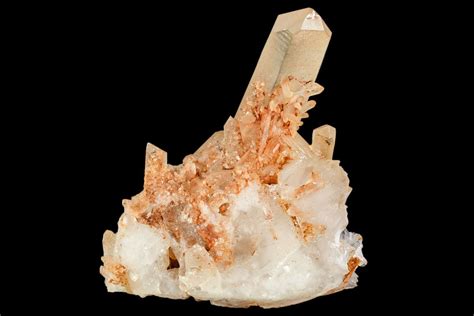 33 Tangerine Quartz Crystal Cluster Madagascar 107073 For Sale