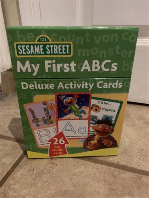 Sesame Street My First Abcs Deluxe Activity Cards For Sale Picclick Uk
