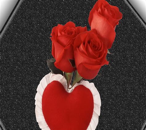 Roses Flowers Heart Red Hd Wallpaper Peakpx
