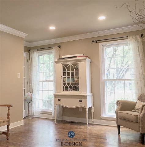 Benjamin Moore Lenox Tan Paint Color On Ceilings And Walls Simply