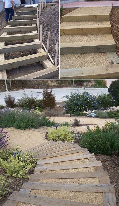 Diy Garden Steps And Stairs Lots Of Ideas Tips And Tutorials Including