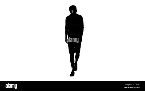 Man Silhouette Standing Forward High Resolution Stock Photography And