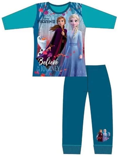 DISNEY OFFICIAL FROZEN 2 Girls Anna Elsa Olaf Sleepwear Pjs Pyjamas