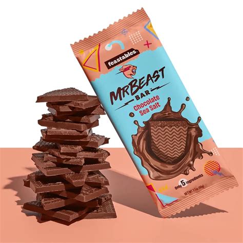Feastables MrBeast Quinoa Crunch Chocolate Bar Oz 60g Bar