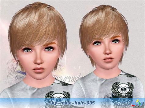 Skysims Hair 005 Child The Sims Sims 3 Club Hairstyles Mens