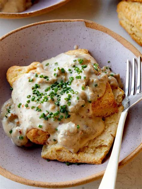 Best Biscuits And Gravy Recipe Spoon Fork Bacon