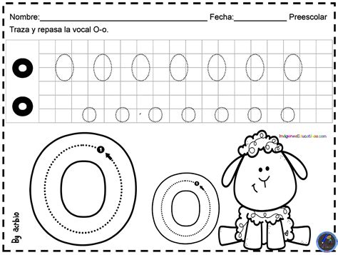 Cuaderno Para Preescolar Vocales Letra O 1 Imagenes Educativas