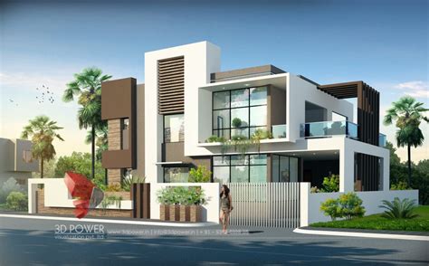 How 3d Design House House Software Exterior Modern Elevation 3d Designs