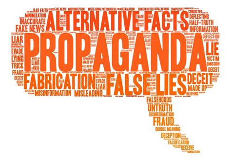 Propaganda Word Cloud Stock Vector Illustration Of Misinformation