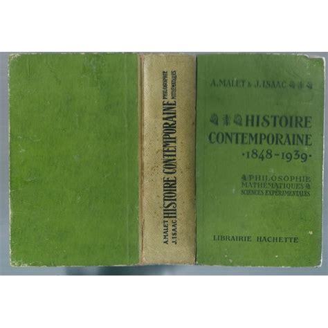 Histoire Contemporaine 1848 1939 Livre Ancien Rakuten