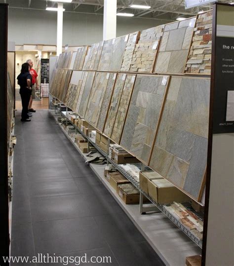 Very patient and helpful but not in a bothersome. Slate tile displays at The Tile Shop #tileshop | All ...