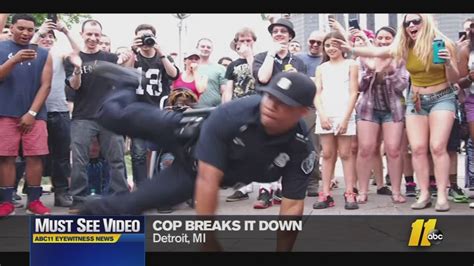must see videos break dancing policeman shows off his moves abc11 raleigh durham