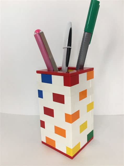 Brick Rainbow Desk Tidy Pen Holder Pencil Holder Christmas Etsy Uk