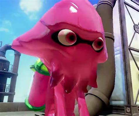 Freeze Frame Of A Squid Turning Into An Inkling Splatoon Know Your Meme