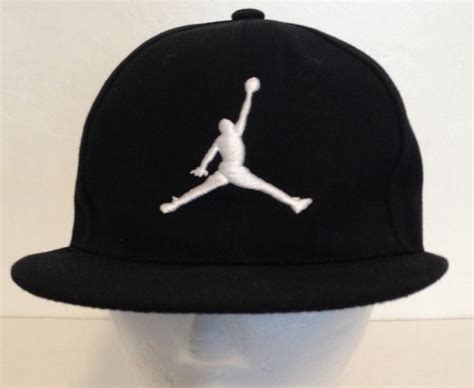 Nike Jordan Flex Fit Fitted Stretch The Supreme Cap Hat Black Jumpman