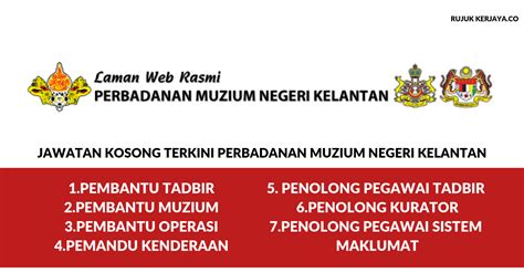 Kronologi pendudukan jepun di tanah melayu yang dipamerkan bermula 20 ogos lalu sempena bulan kemerdekaan di muzium negeri kelantan. Jawatan Kosong Terkini Perbadanan Muzium Negeri Kelantan ...