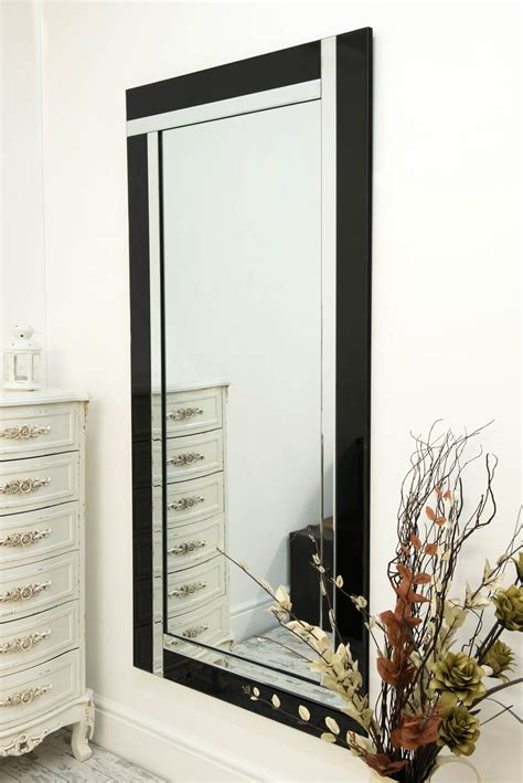 Black Double Glass Exminster Mirror 91x61cm Shop Black Glass Mirrors Mirror Wall Mirror