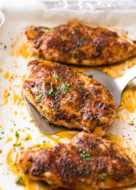 Meanwhile, it is best to use olive oil for baked chicken breast recipes. Oven Baked Chicken Breast | RecipeTin Eats
