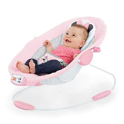 Bright Starts Minnie Mouse Rosy Skies Cradling Bouncer With Vibrating