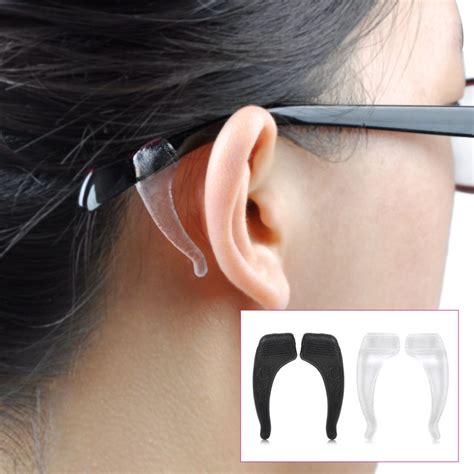 Comfortable Soft Silicone Anti Slip Ear Hooks For Glasses Eyeglass Sunglasses Shopee Singapore
