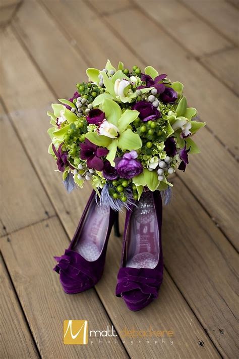 Here's your bridal bouquet, based on your zodiac sign. Aubergine and Gray Wedding | Green, Purple, Plum, Eggplant ...